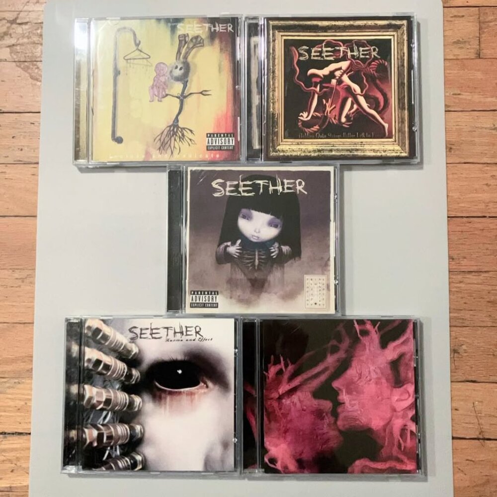 Lot of 5 Seether CD Karma Effect Isolate Medicate Disclaimer II 5 Album Bundle